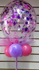 Transparent Balloon with paper confetti inside